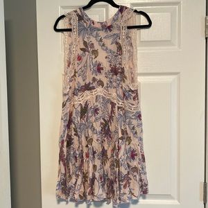 Floral pink dress